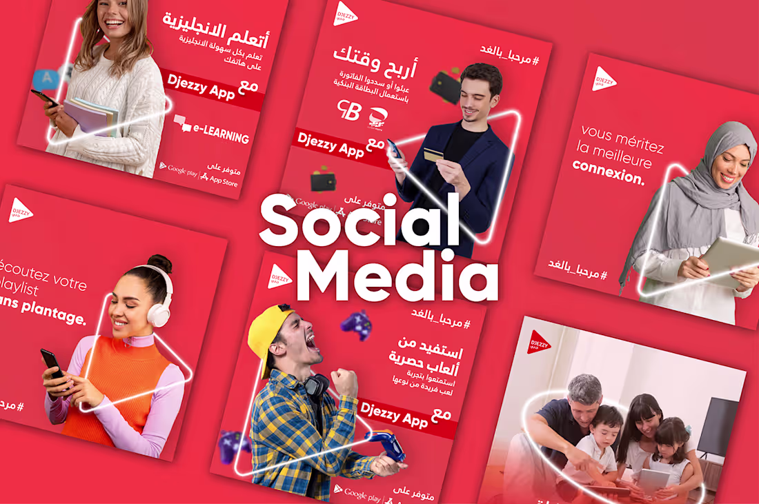 Cover image for Djezzy - Social Media Post on Behance