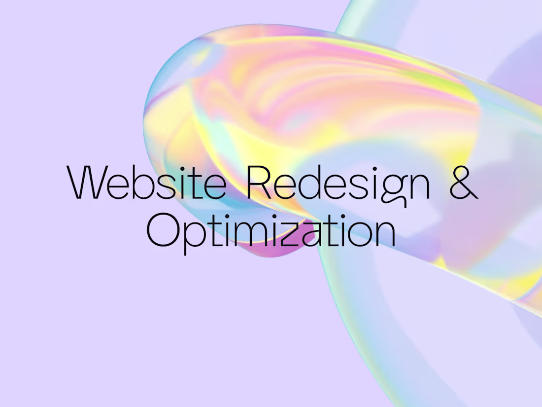 Cover image for Website Redesign & Optimization – Modern, Fast & User-Friendly