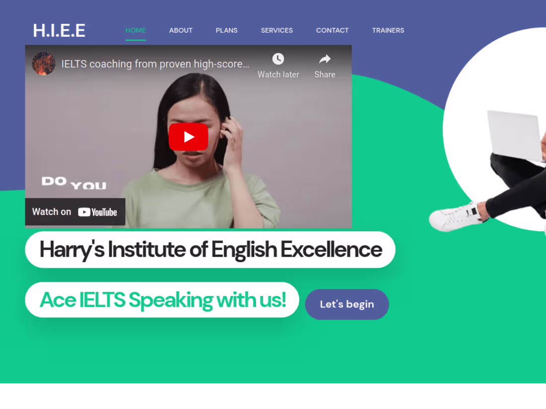 Cover image for Erudite English Coaching - Single Page Application Webapp