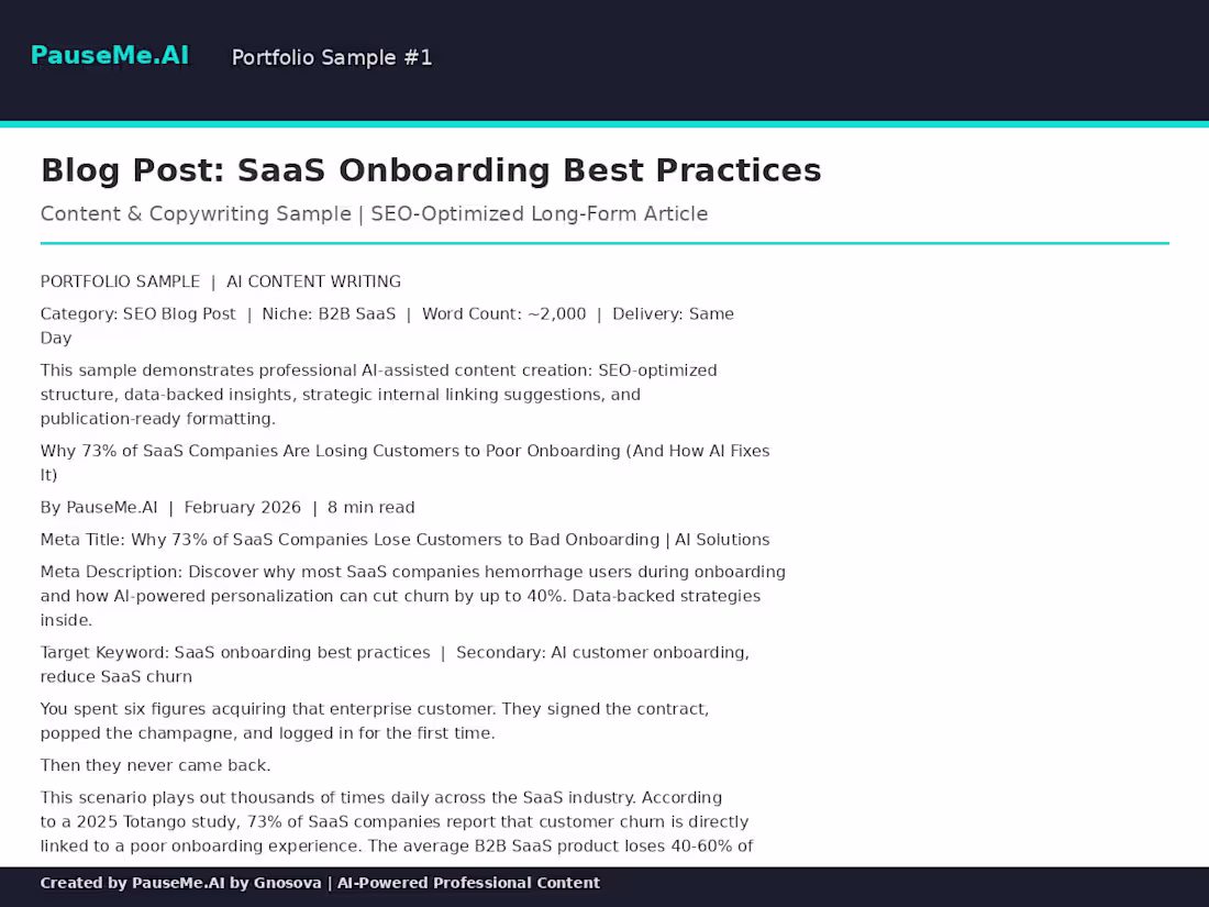 Cover image for SEO Blog Post: "Why 73%