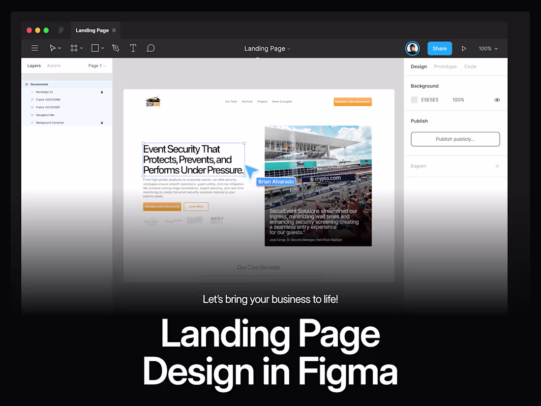 Cover image for Landing Page Web Design in Figma