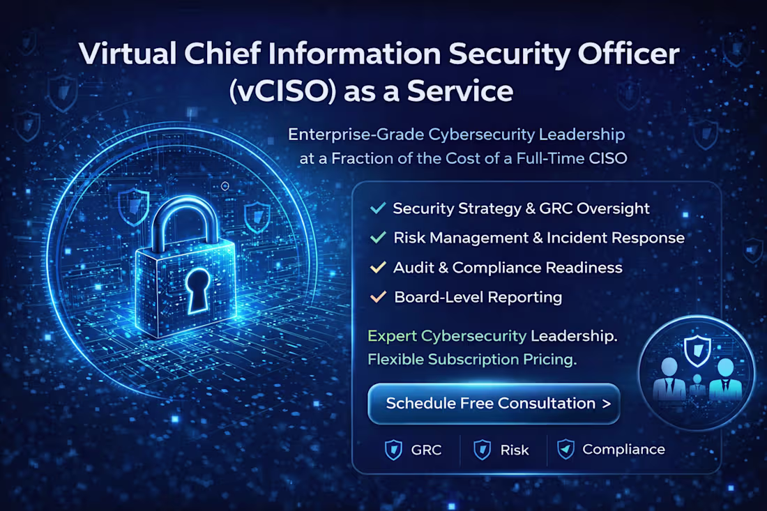 Cover image for vCISO-as-a-service virtual Chief Information Security Officer 