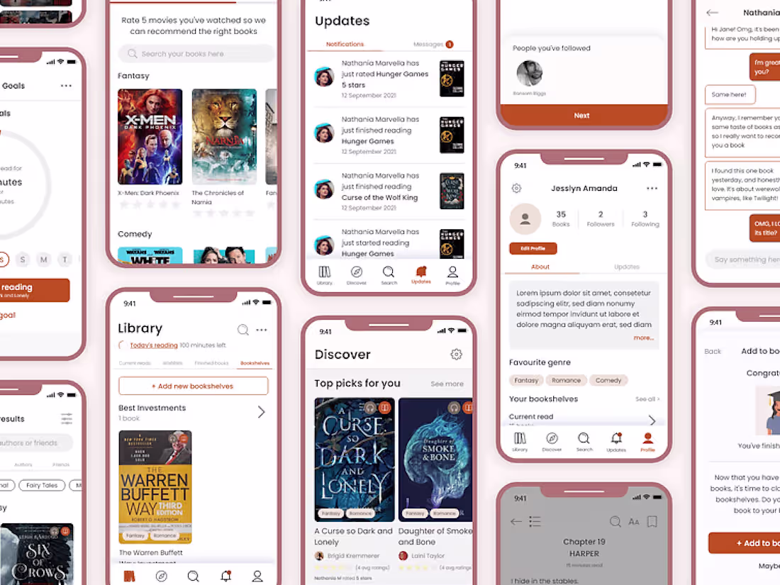 Cover image for Book reading app 