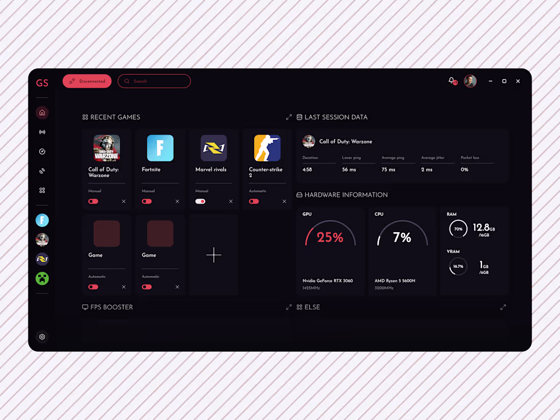 Cover image for GS - UI for Desktop Dashboard