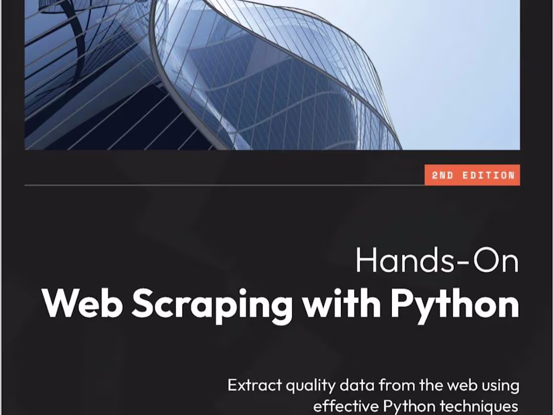 Cover image for Hands-On Web Scraping with Python - 2023