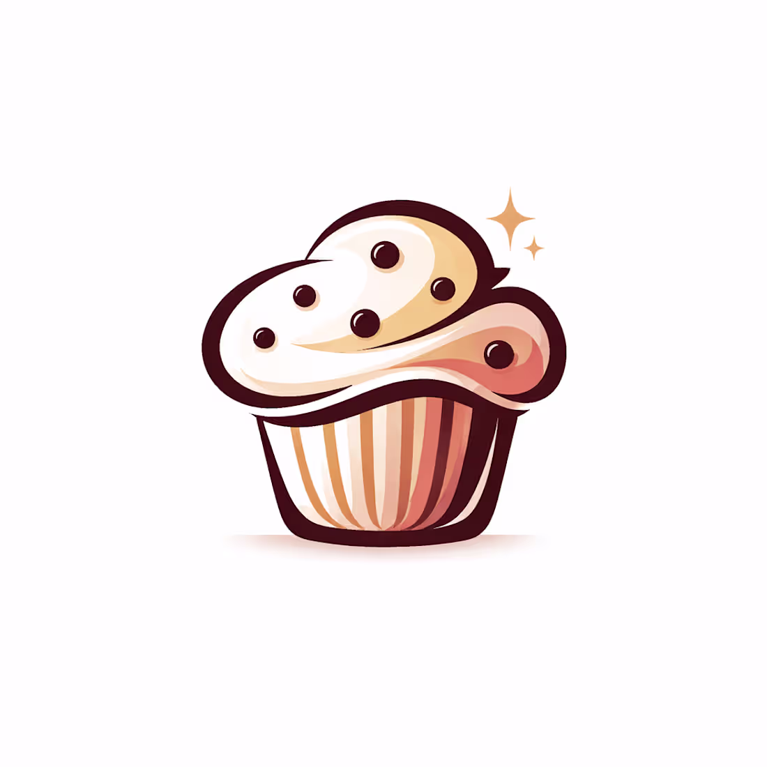 Cover image for A stylish, minimalist muffin logo without any text, which lo...