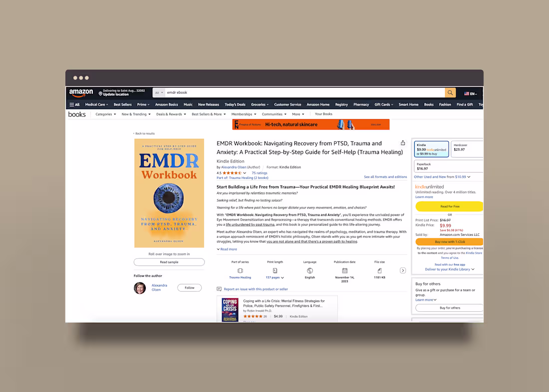 Cover image for Published Graphic Design eBook Kindle Cover by DBOG