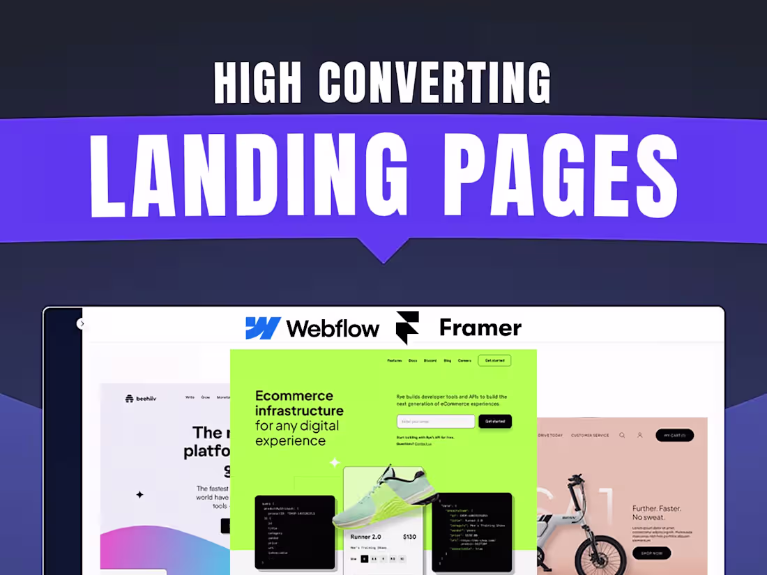 Cover image for Landing Page Development (Framer/Webflow)