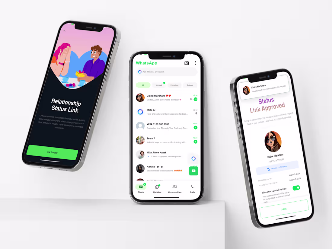 Cover image for Relationship Status for Whatsapp :: Behance