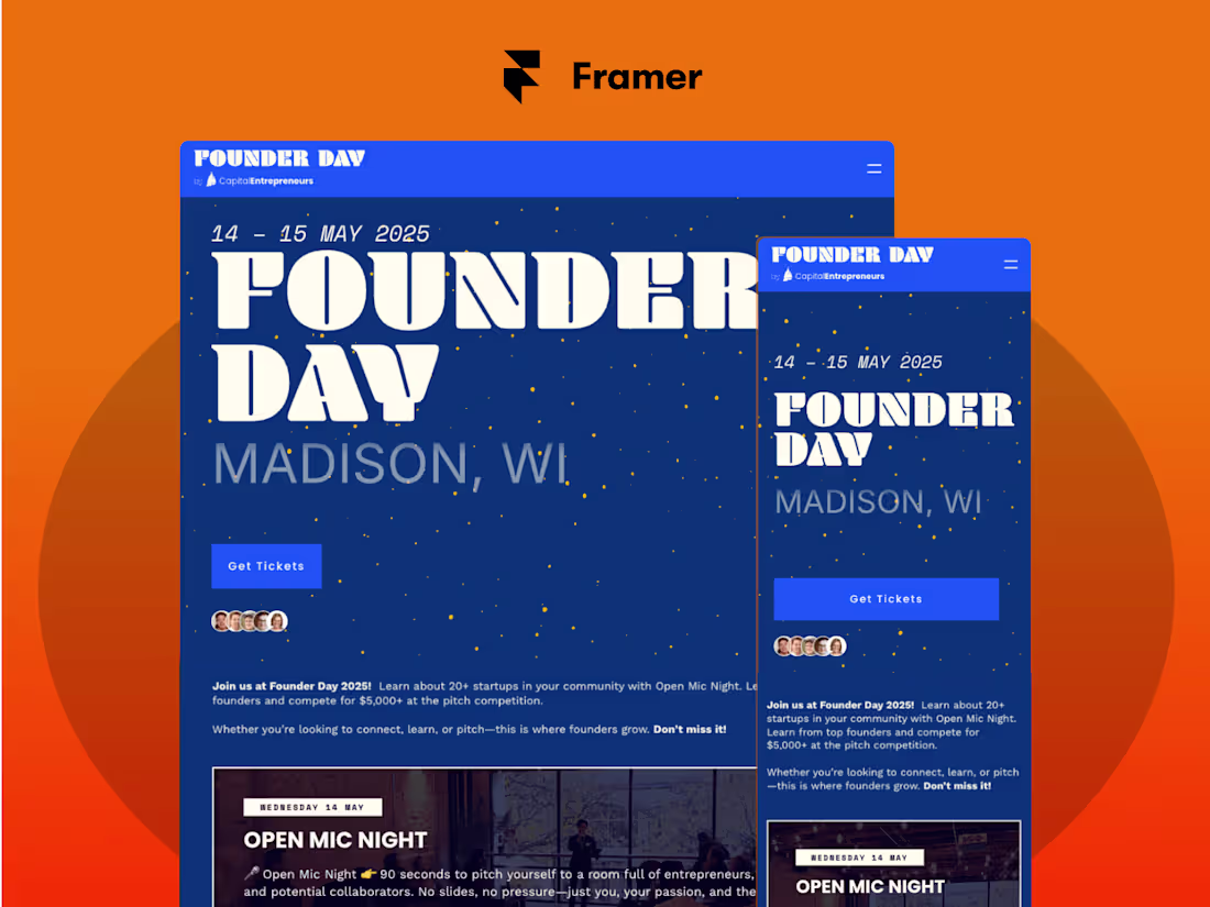 Cover image for Framer Event Manager + Luma
