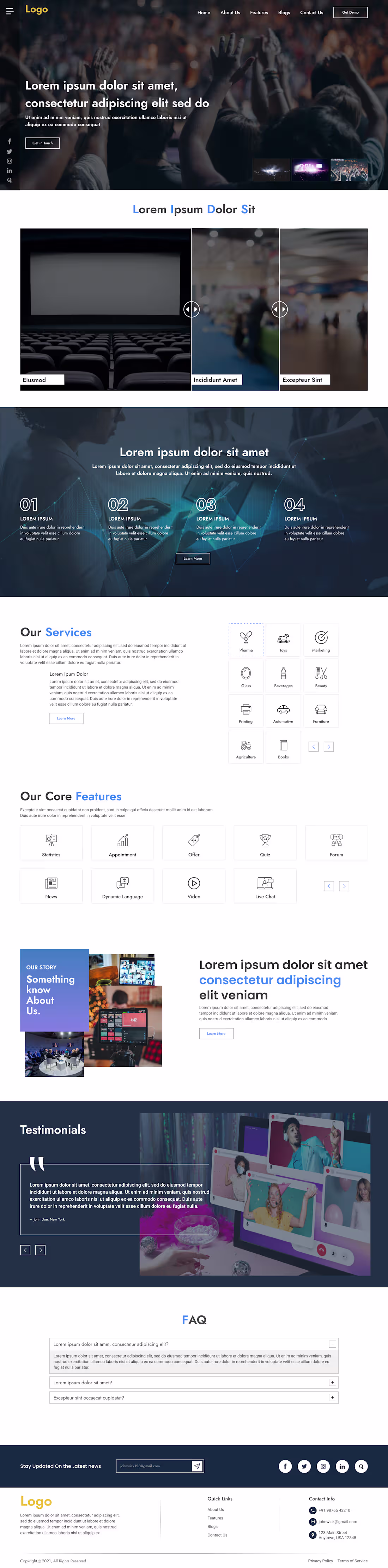 Cover image for Event Management Website Design