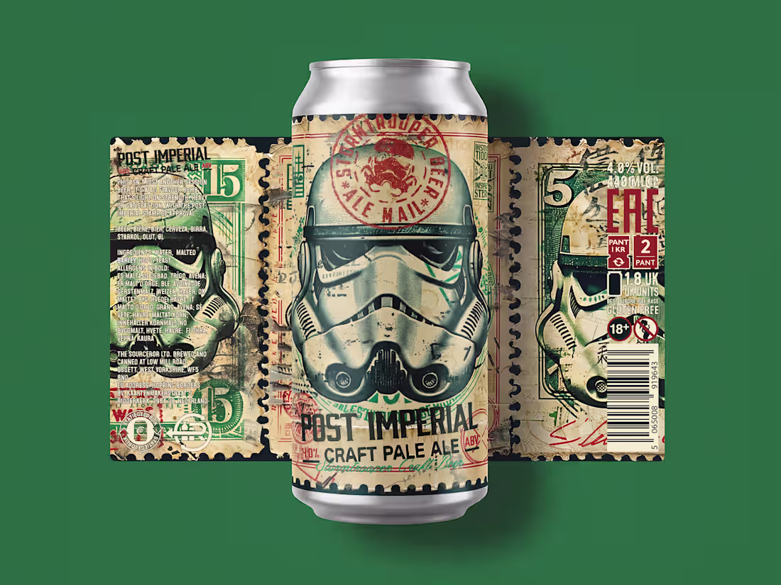 Cover image for 'Post Imperial' Label Design for Stormtrooper Beer