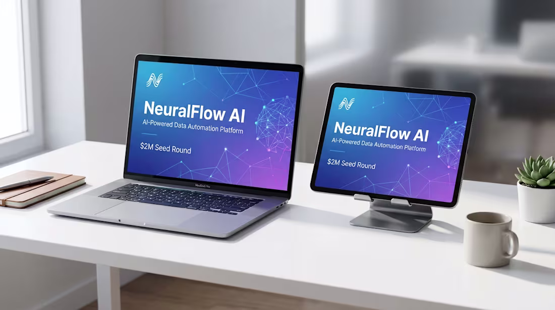 Cover image for NeuralFlow AI - Tech Startup Pitch Deck