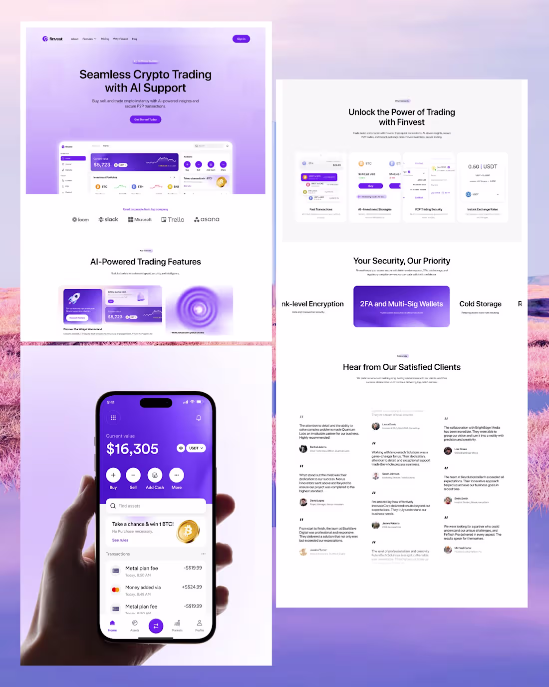 Cover image for Finvest AI-Powered Crypto Trading Platform Design