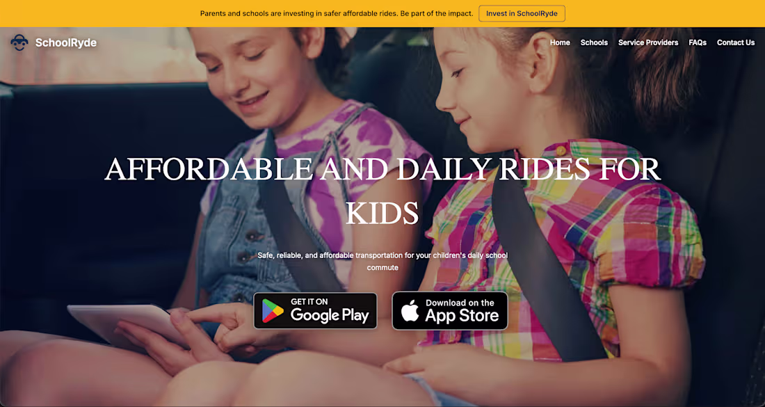 Cover image for Full-Stack Development for SchoolRyde Platform