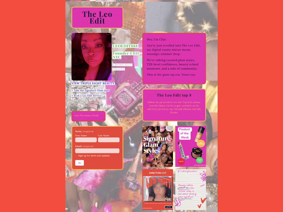 Cover image for The Leo Edit - Seasonal Campaign Design Designed a nostalgic...