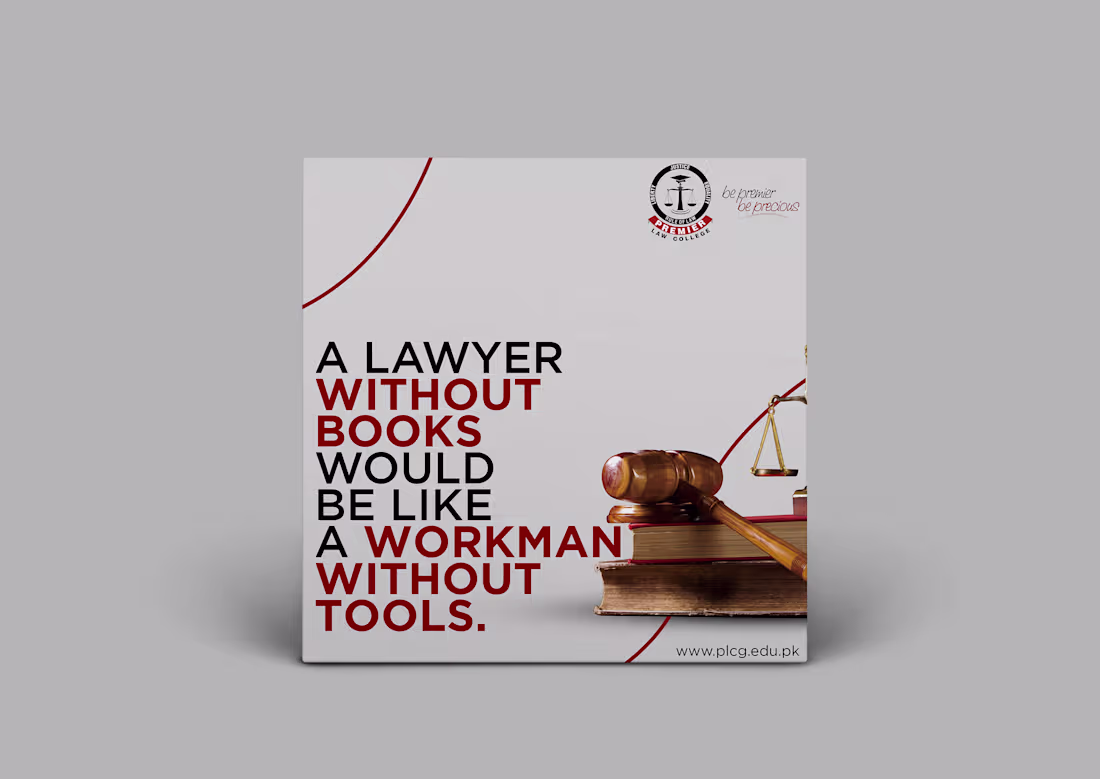 Cover image for Social Media Ads Design for Premier Law College on Behance
