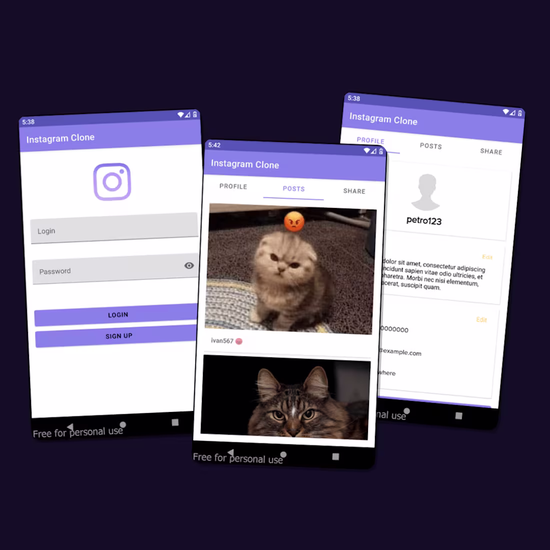 Cover image for Social media app