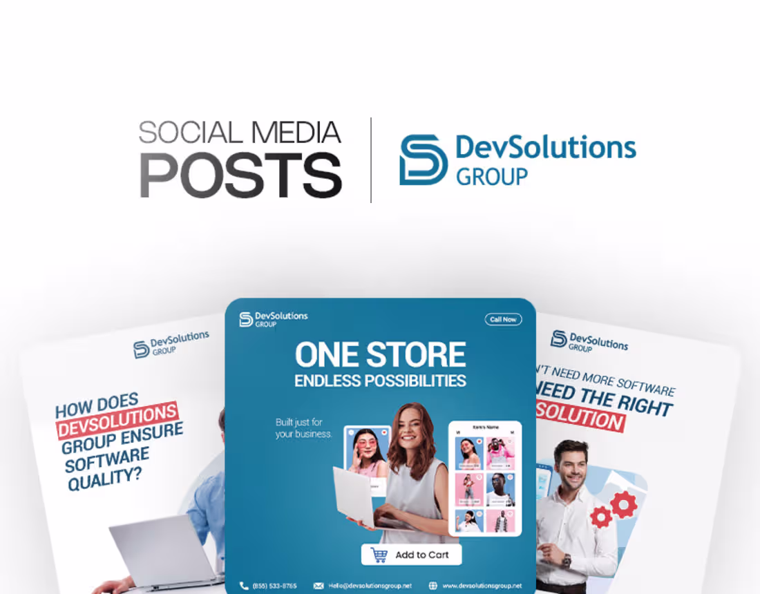 Cover image for Social Media Posts - DevSolutions