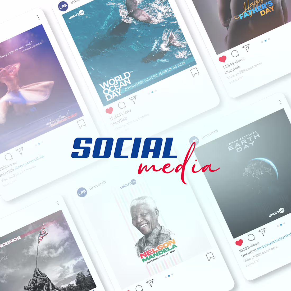 Cover image for Uncutlab Social Media on Behance