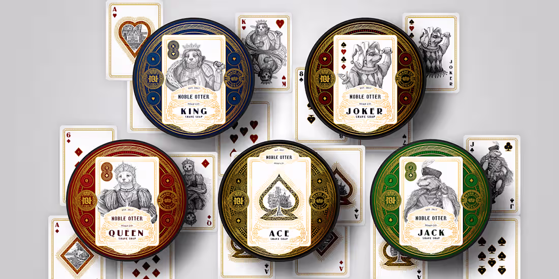 Cover image for Card Series for Noble Otter Soap Co. :: Behance