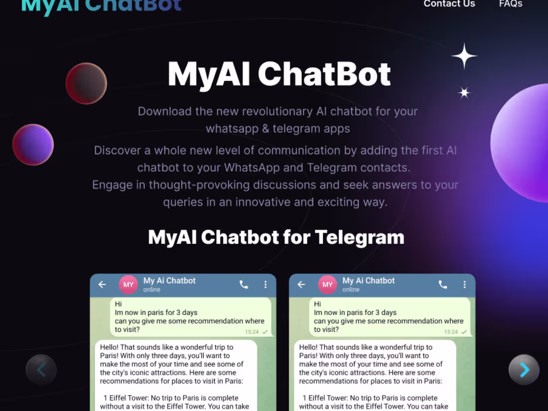 Cover image for UX design + Front-end Development of MyAI ChatBot