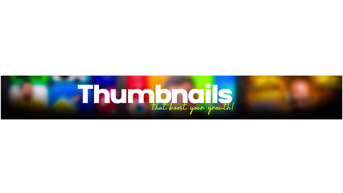 Cover image for Youtube Thumbnails