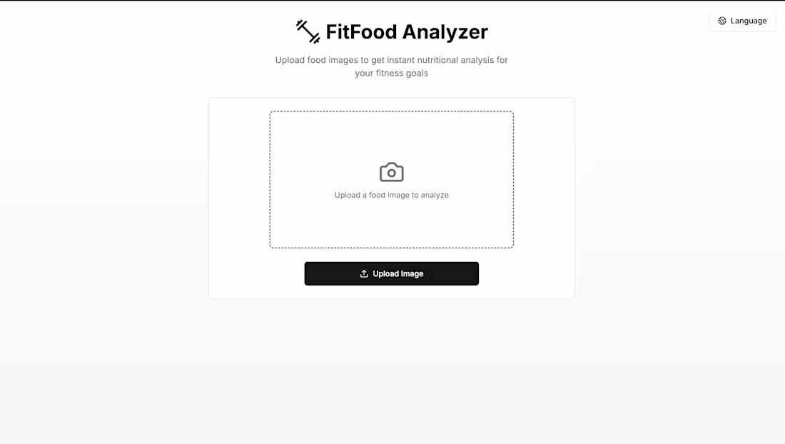 Cover image for FitFood Analyzer: web app to identify fitness food