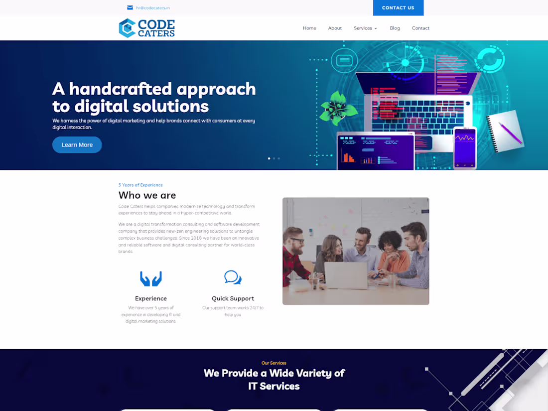 Cover image for IT Solutions Website Design & Development