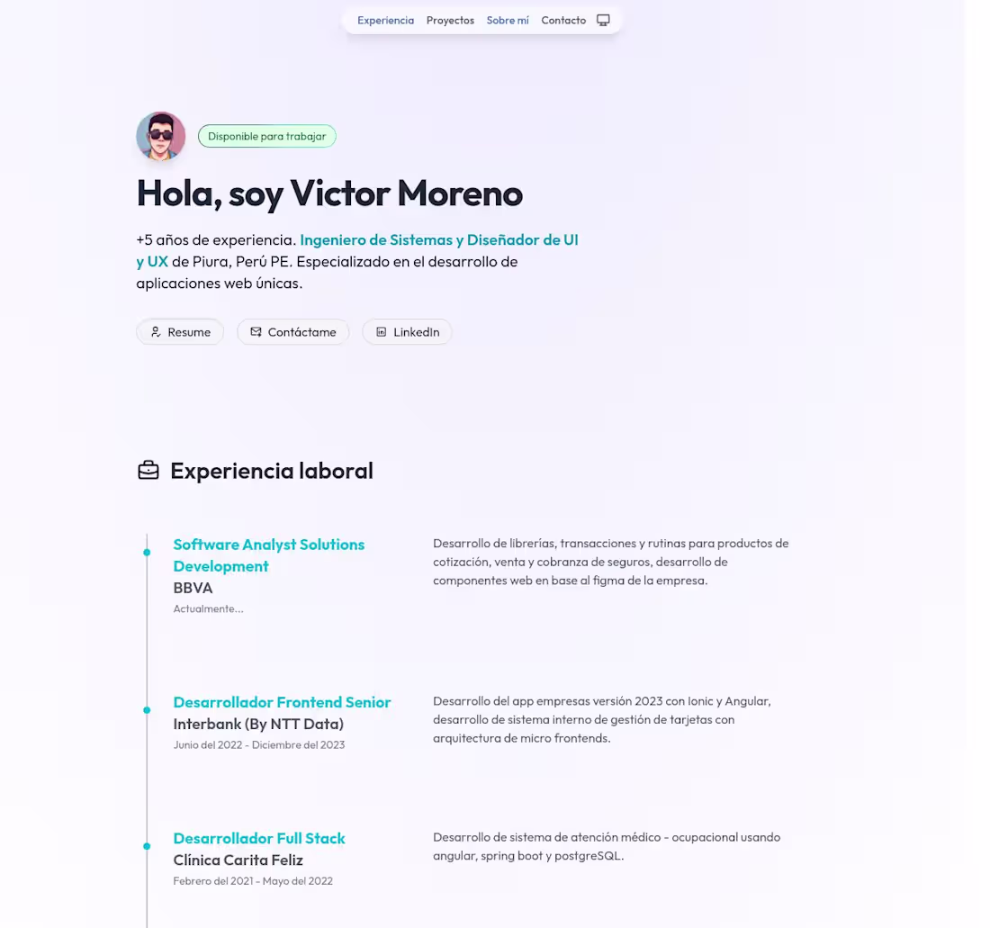 Cover image for Portafolio personal