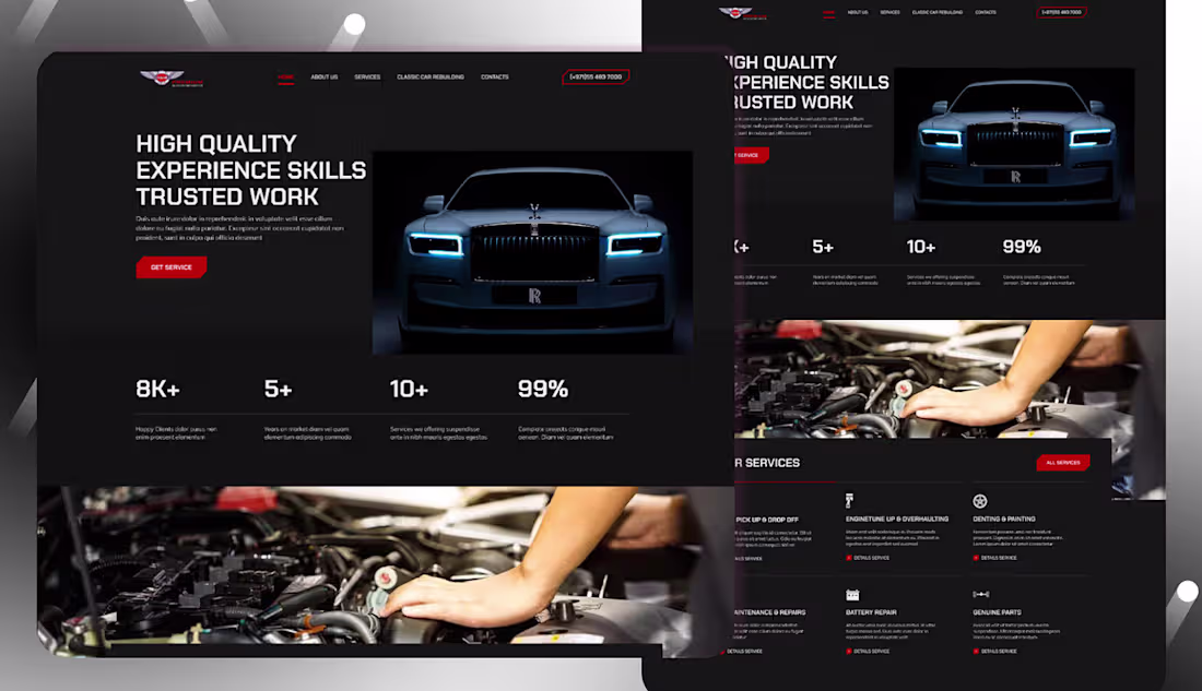 Cover image for Dynamic Website for Auto Repair Excellence