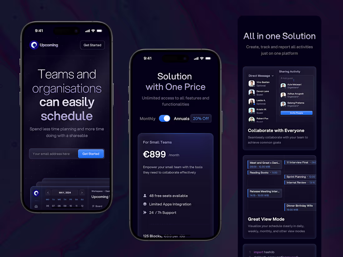 Cover image for Upcoming - Team Scheduling Mobile