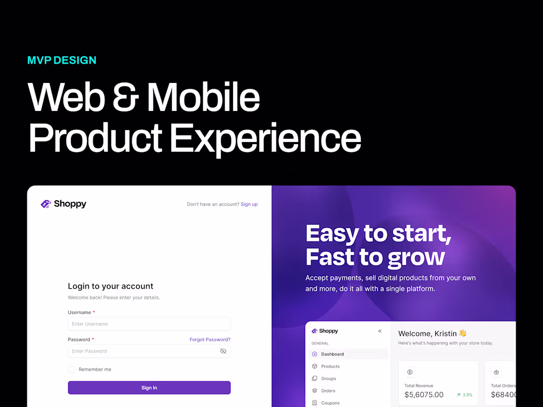 Cover image for Startup MVP Design | Web & Mobile Product Experience