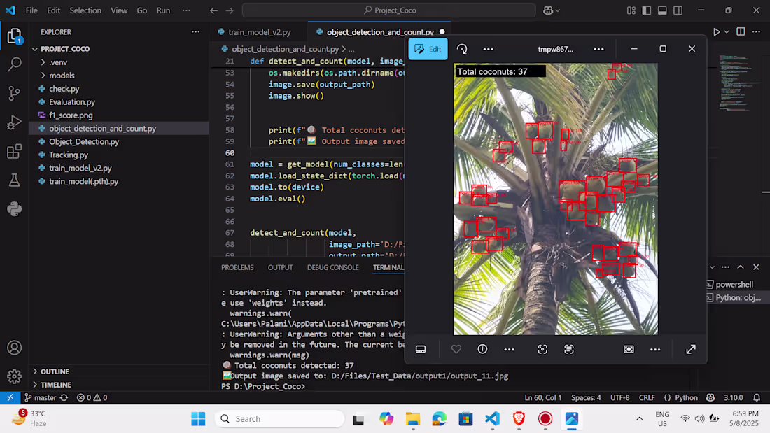 Cover image for Crafted a cutting-edge object counting and detection system ...