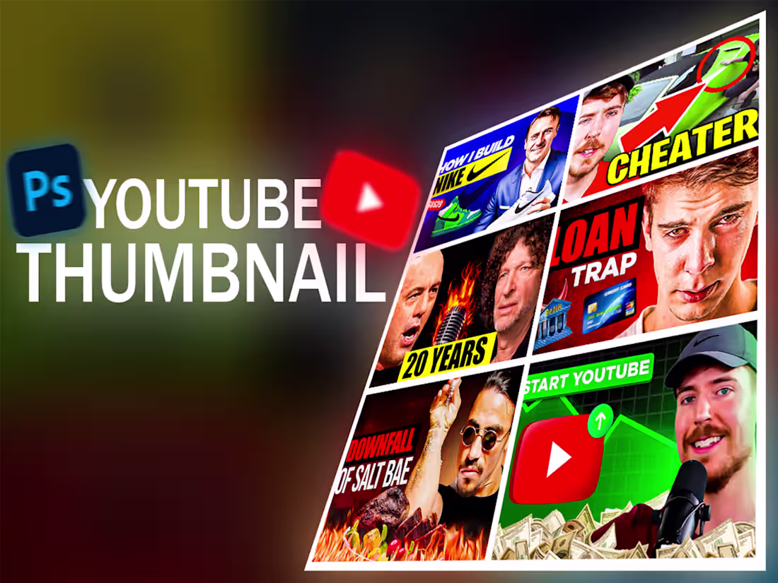 Cover image for YouTube Thumbnail Designs
