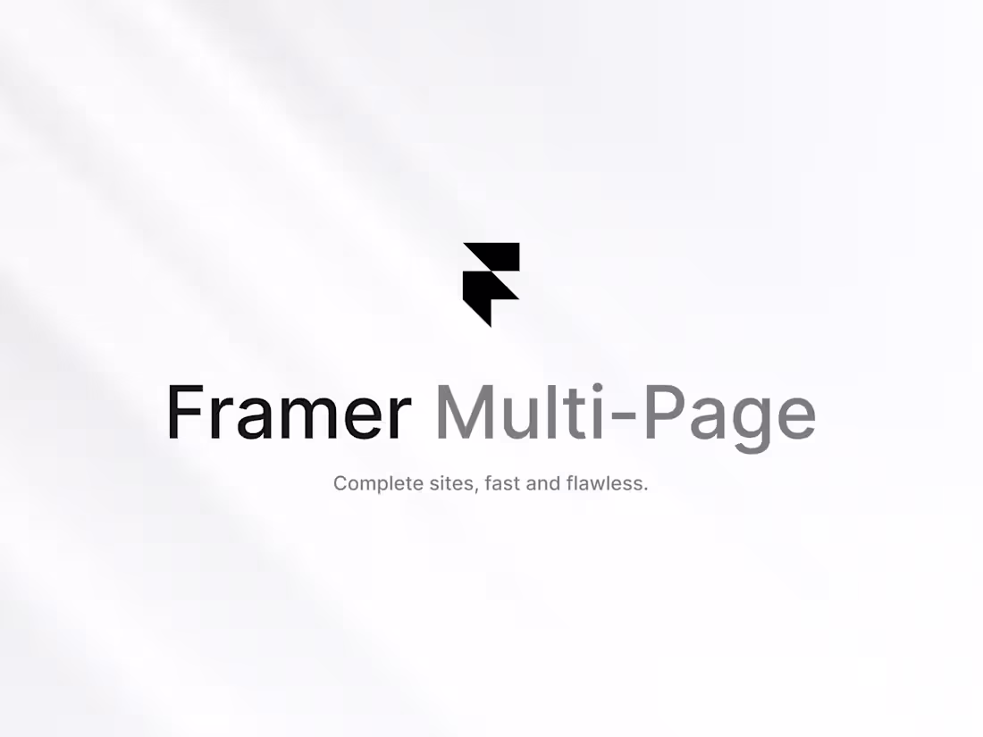 Cover image for Multi-page Framer Website