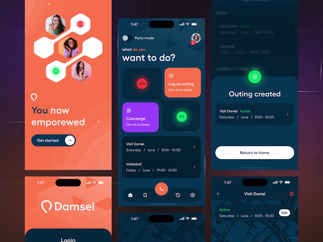 Cover image for Damsel – Safety App