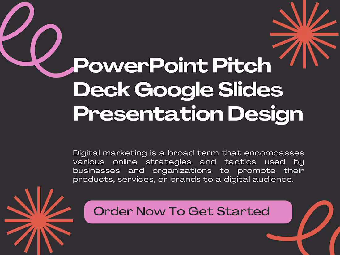 Cover image for I will design powerpoint presentation, investor pitch deck