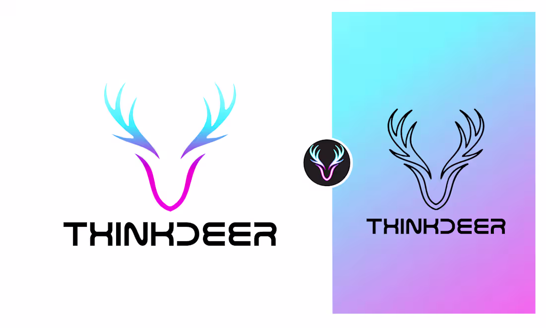 Cover image for THINKDEER - Logo Design (http://www.fiverr.com/crezsayeem) "...