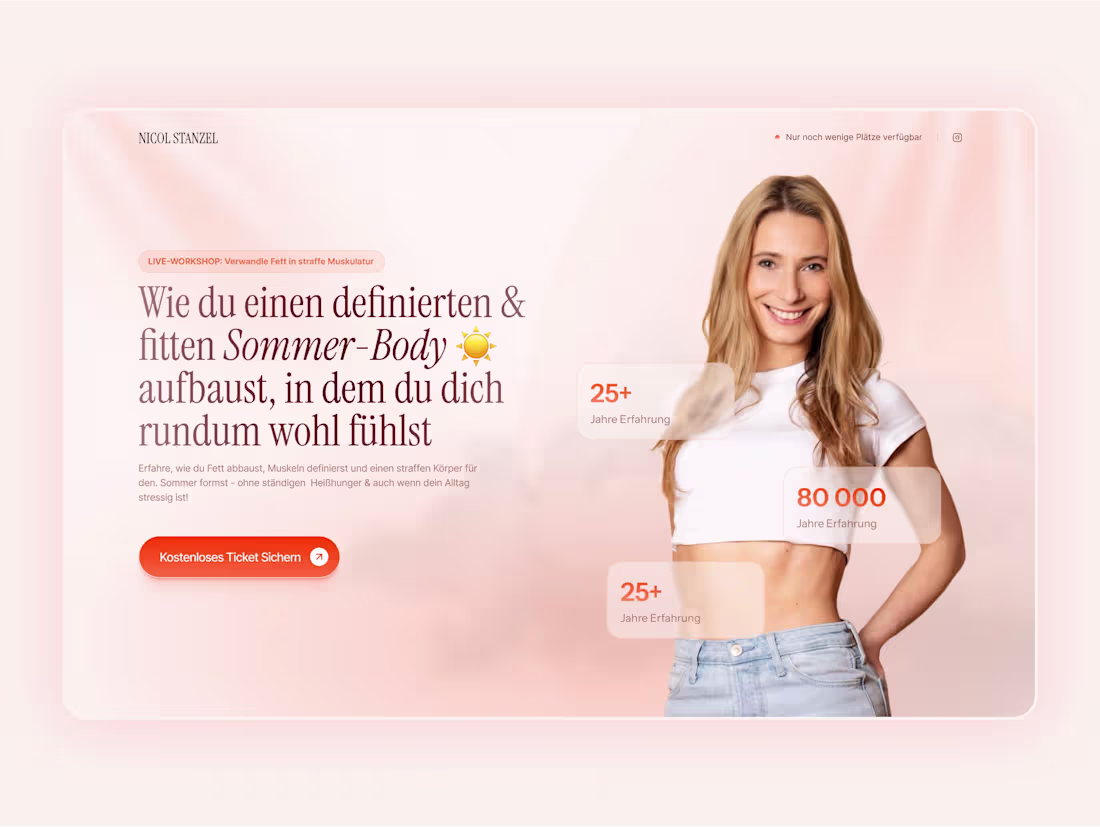 Cover image for NICOL STANZEL - Design & Framer Development 