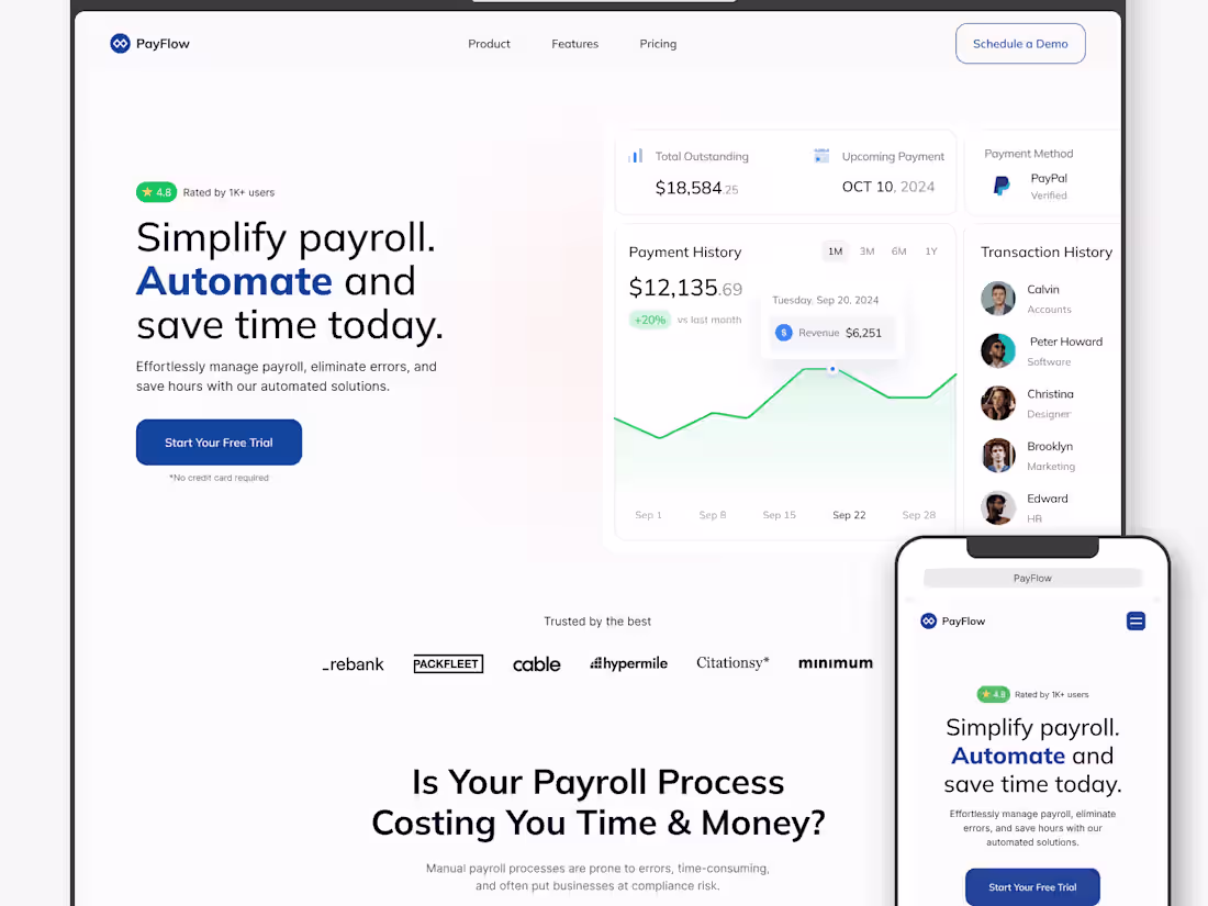 Cover image for Premium Landing Page 🔸Design On Framer🔸