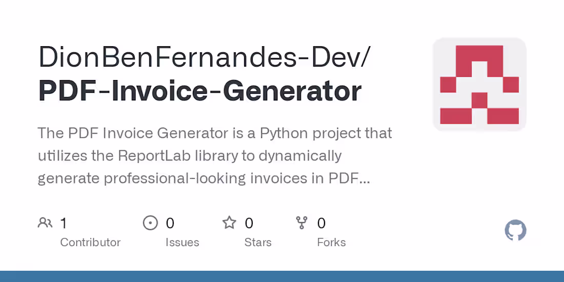 Cover image for PDF-Invoice-Generator