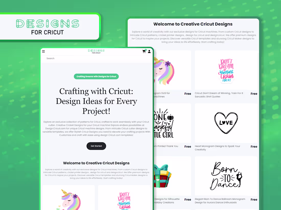 Cover image for Built Designs for Cricut -