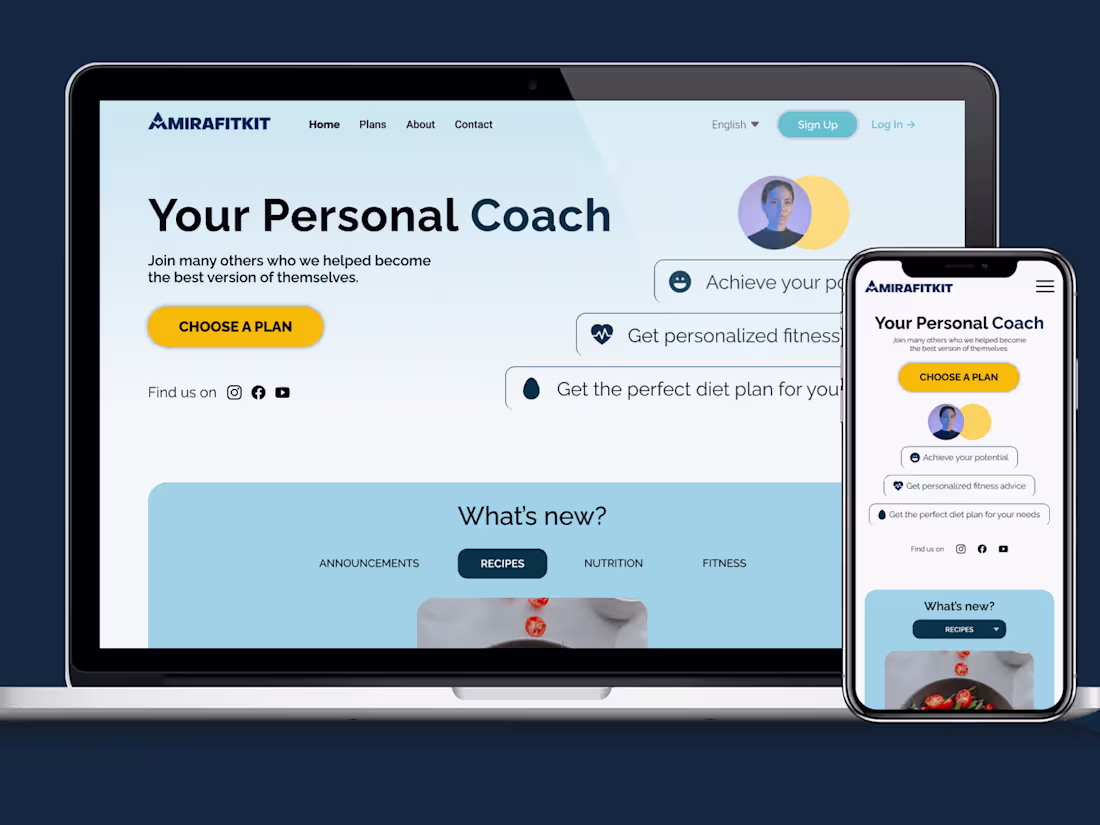 Cover image for AmiraFitKit - Nutritionist website