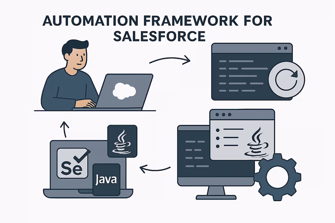 Cover image for Automation Framework for Salesforce Developed a reusable aut...