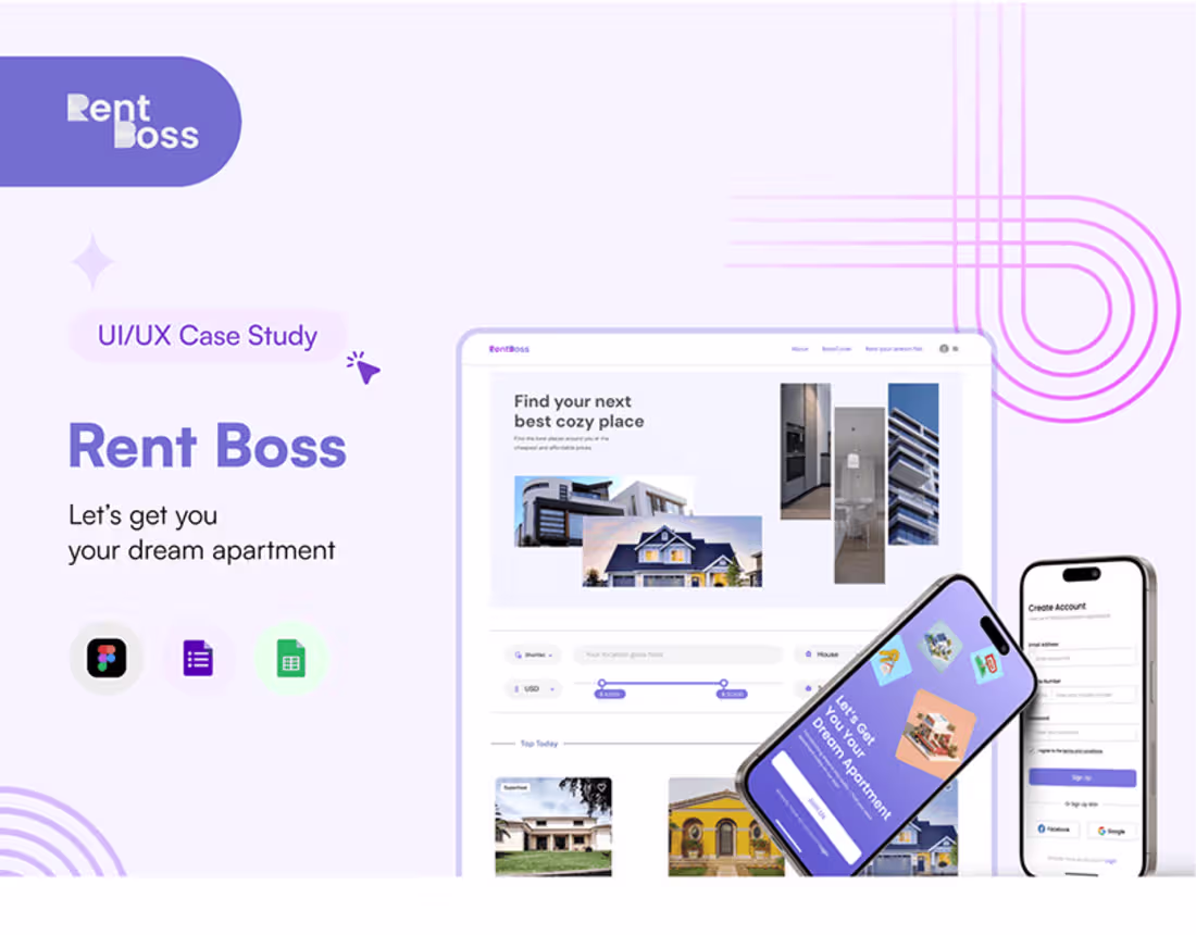 Cover image for RentBoss | Behance :: Behance