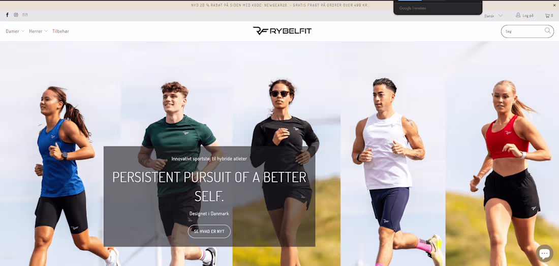 Cover image for Built a Shopofy Store for Rybelfit Sportwear