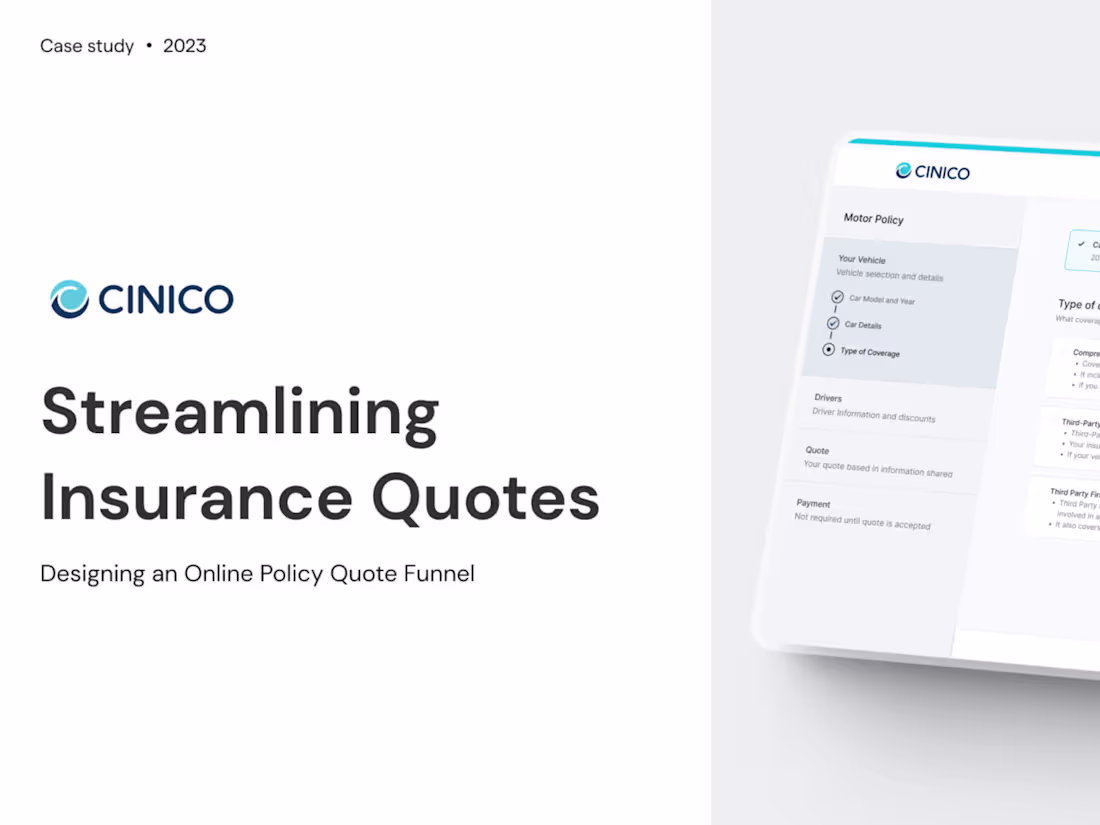 Cover image for Streamlining Insurance Quotes at CINICO﻿