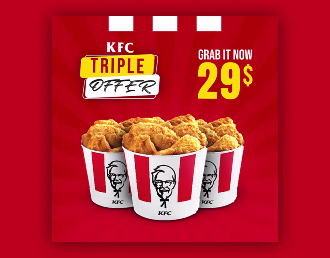 Cover image for 'KFC' Social Media Design