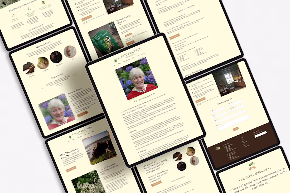 Cover image for Managing Dr. Rosari Kingston's website